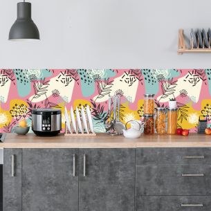 Crédence adhésive déco jungle