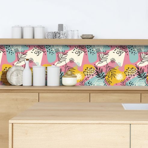 Crédence adhésive déco jungle