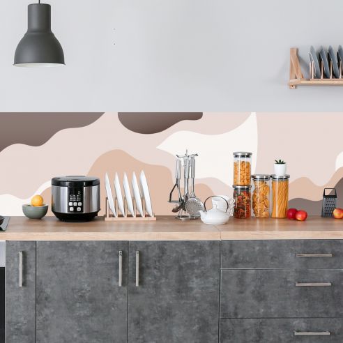 Crédence adhésive design abstrait