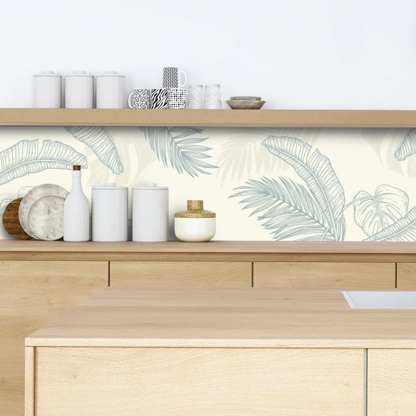 Crédence adhésive feuillage 