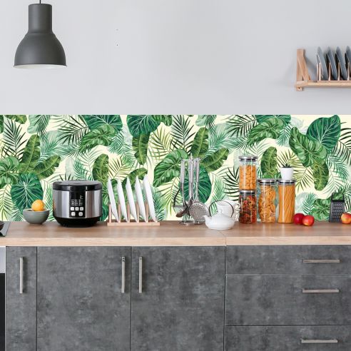 Crédence adhésive exotique 