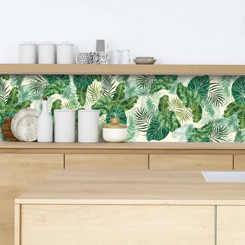 Crédence adhésive exotique 