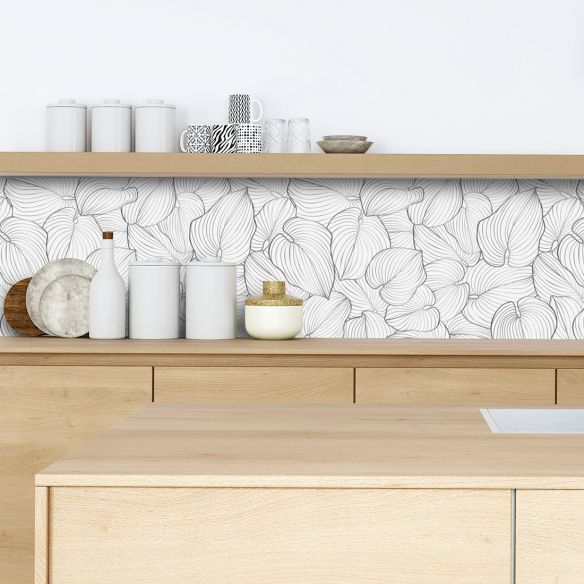 Crédence adhésive feuillage déco