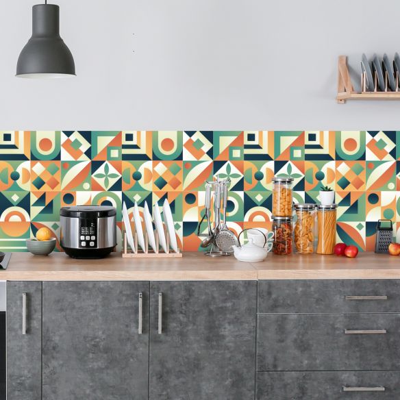 Crédence adhésive art déco design