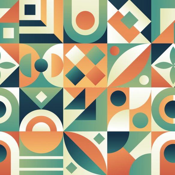 Crédence adhésive art déco design