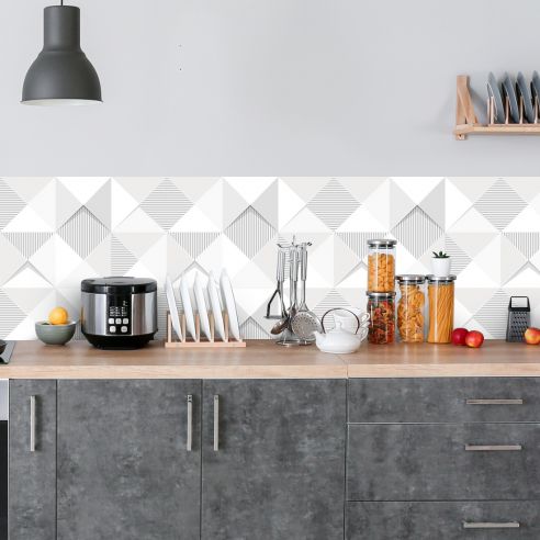 Crédence adhésive art déco géo