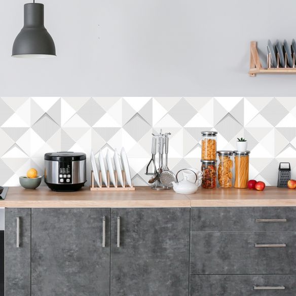 Crédence adhésive art déco géo