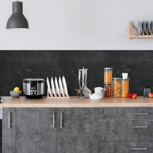 Crédence adhésive béton noir