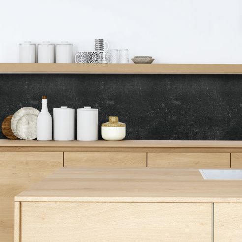 Crédence adhésive béton noir