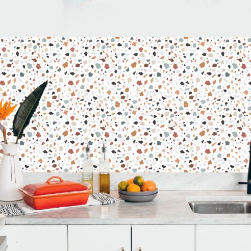 Crédence adhésive Terrazzo