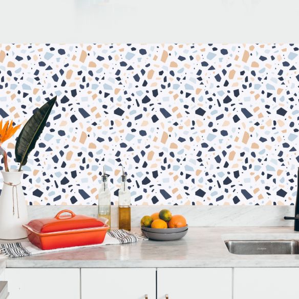 Crédence adhésive Terrazzo