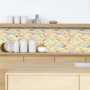 Crédence adhésive florale 2