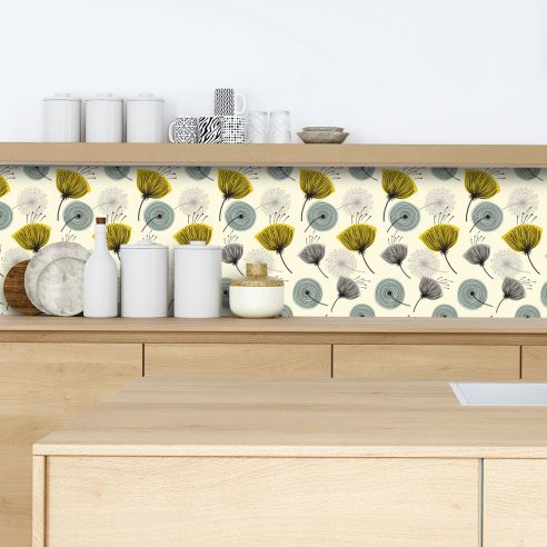 Crédence adhésive pissenlit