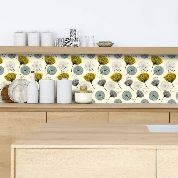 Crédence adhésive pissenlit