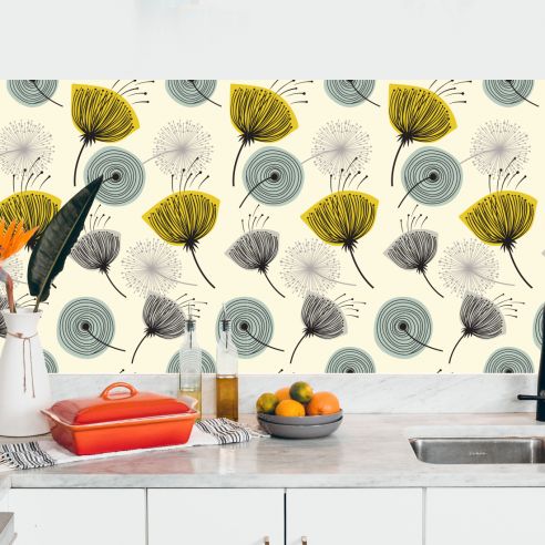 Crédence adhésive pissenlit