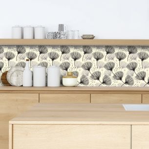 Crédence adhésive fleurs