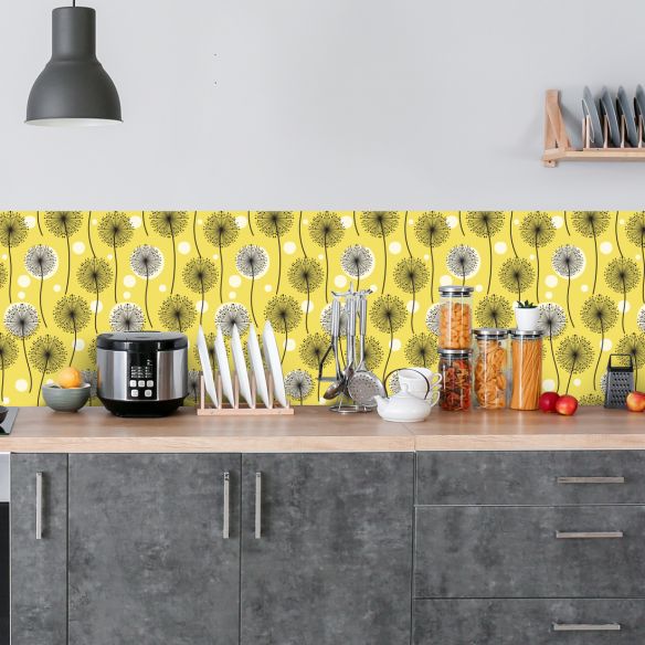 Crédence adhésive pissenlits