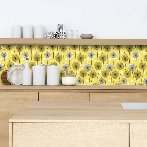 Crédence adhésive pissenlits