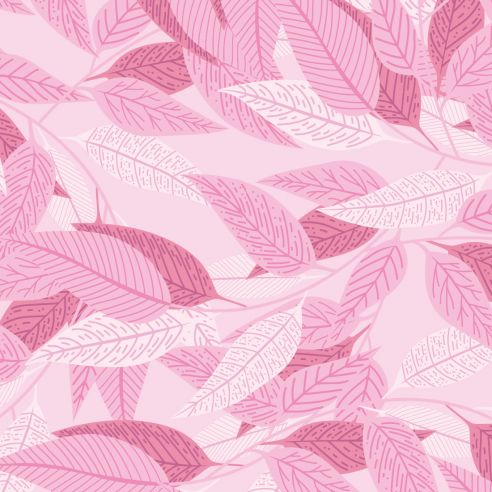 Crédence adhésive feuillages roses