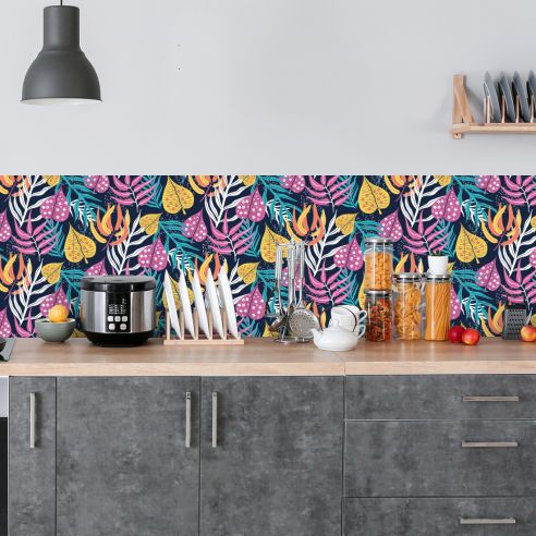 Crédence adhésive tropical