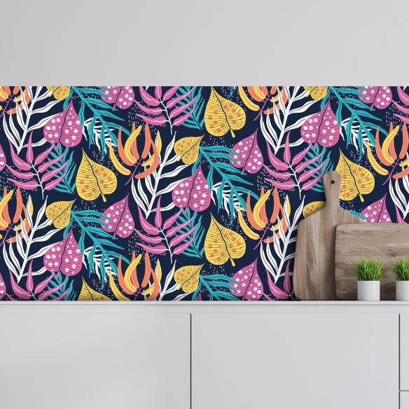 Crédence adhésive tropical