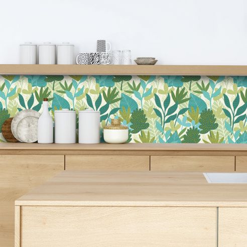 Crédence adhésive jungle