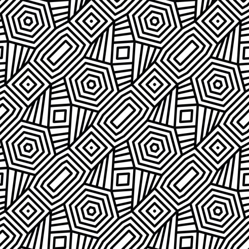 Crédence adhésive motifs géométriques