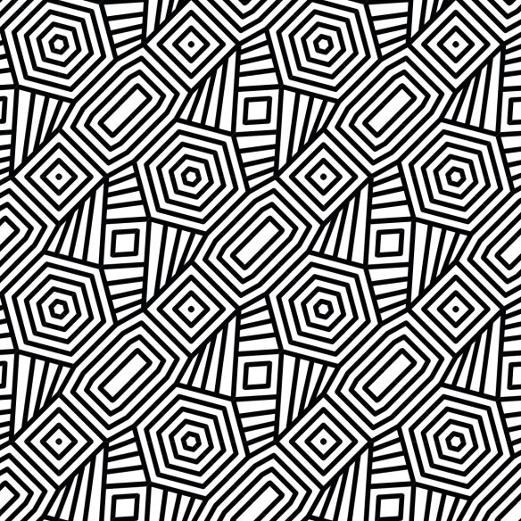 Crédence adhésive motifs géométriques