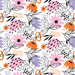 Crédence adhésive déco florale