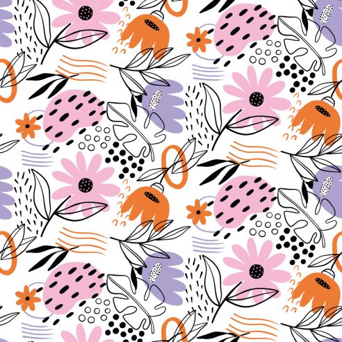 Crédence adhésive déco florale