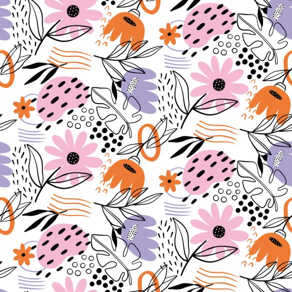 Crédence adhésive déco florale