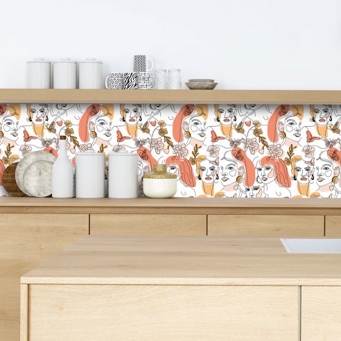 Crédence adhésive art déco