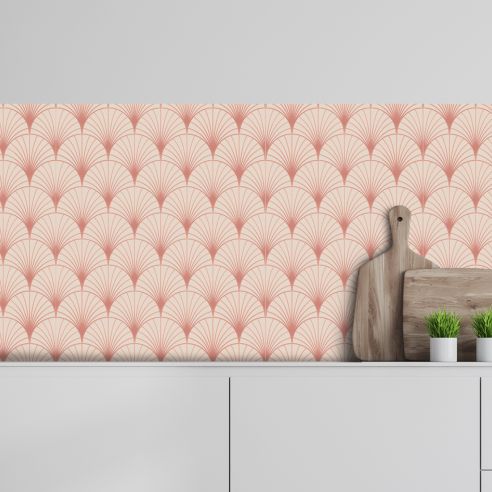 Crédence adhésive art déco écailles