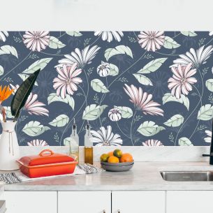 Crédence adhésive déco florale