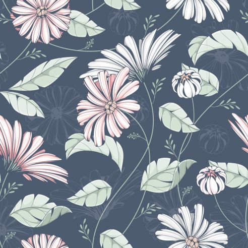 Crédence adhésive déco florale