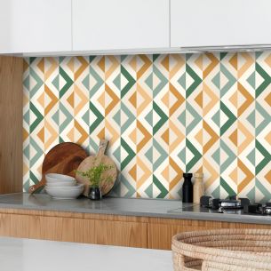 Crédence adhésive losanges retro