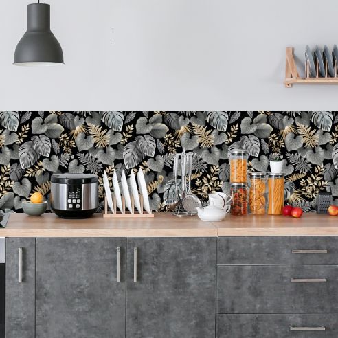 Crédence adhésive décoration florale