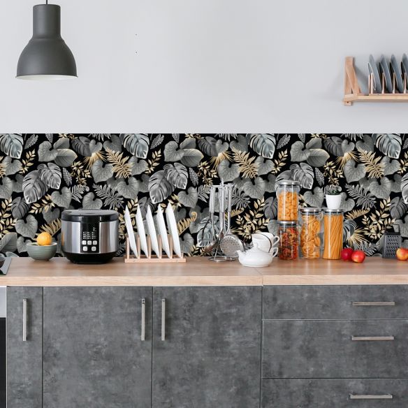 Crédence adhésive décoration florale