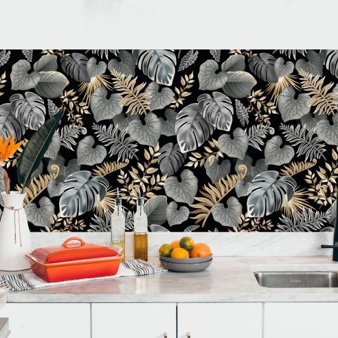 Crédence adhésive décoration florale