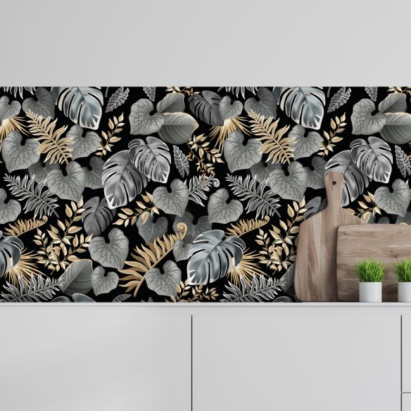 Crédence adhésive décoration florale