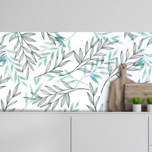 Crédence adhésive feuillage 2