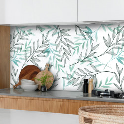 Crédence adhésive feuillage