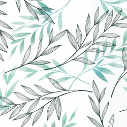 Crédence adhésive feuillage