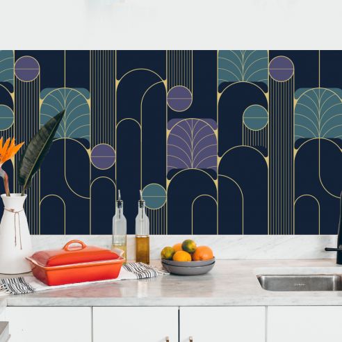 Crédence adhésive art déco