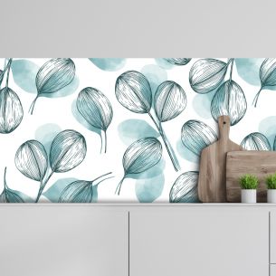 Crédence adhésive déco florale