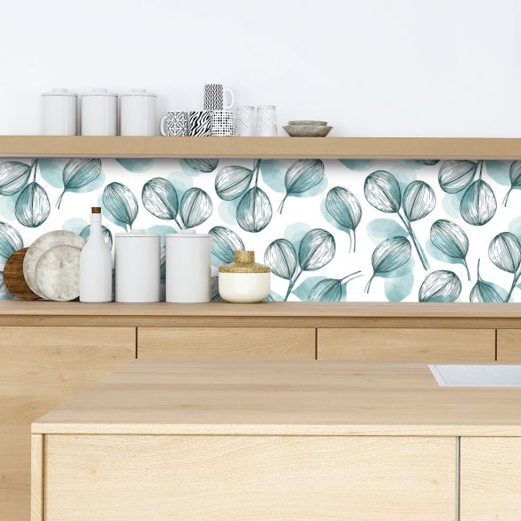 Crédence adhésive déco florale