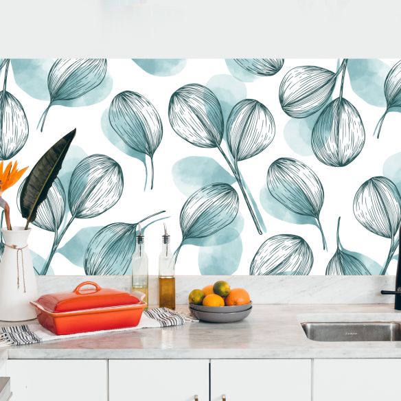 Crédence adhésive déco florale