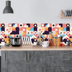 Crédence adhésive rétro