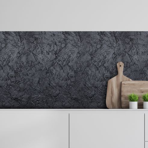 Crédence adhésive béton noir