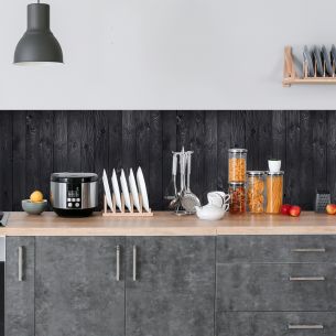 Crédence adhésive bois noir 2